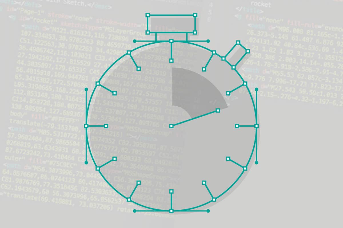 An SVG helps speed up website load times