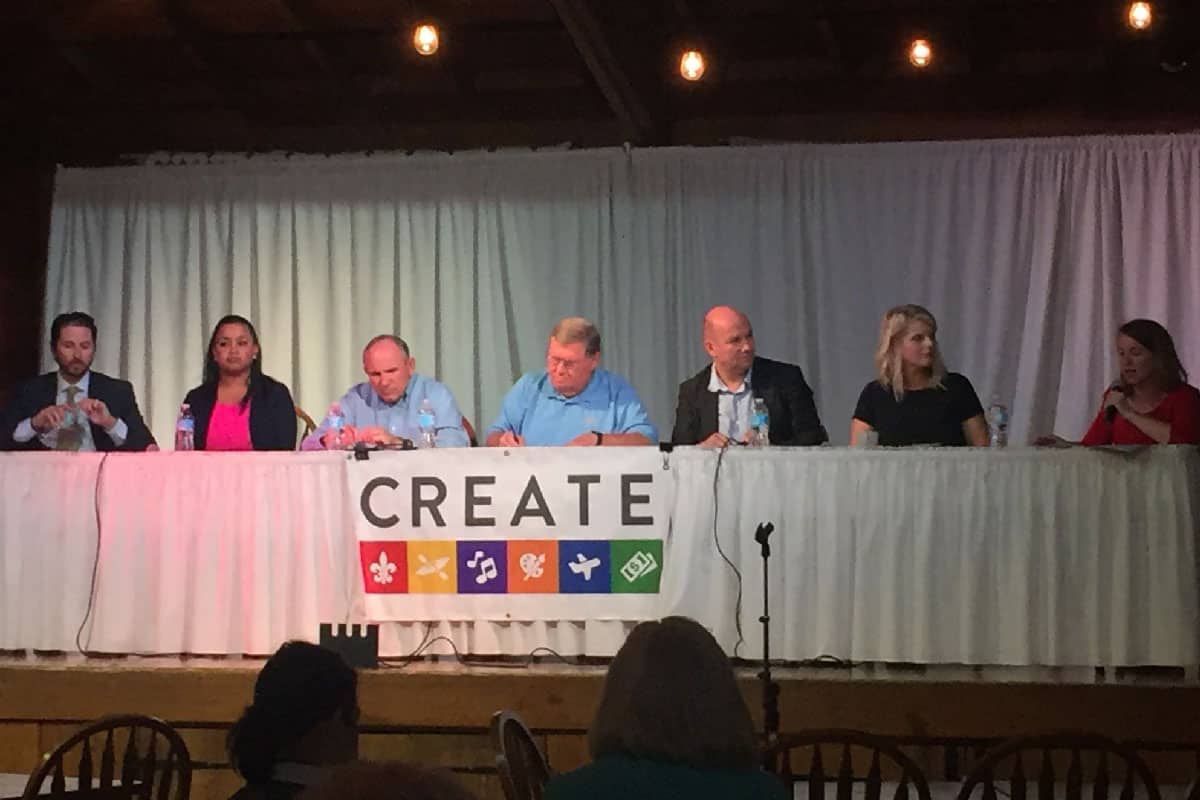 panel of speakers at Lafayette CREATE summit