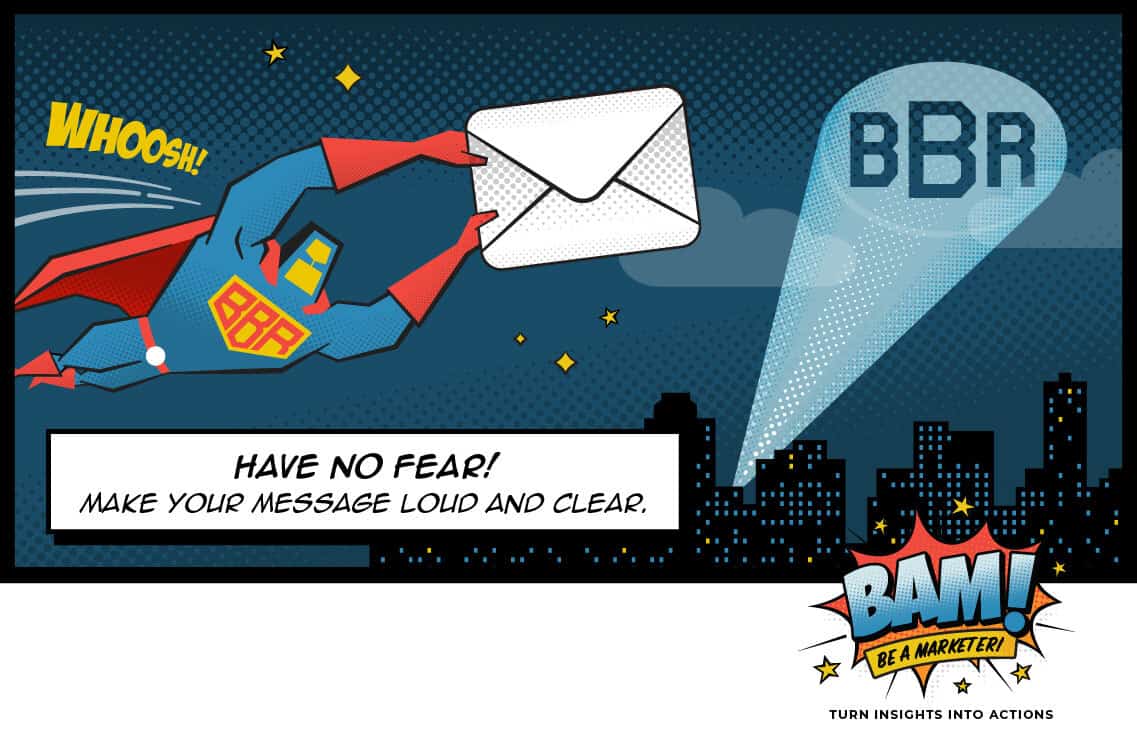 hero with letter in hand