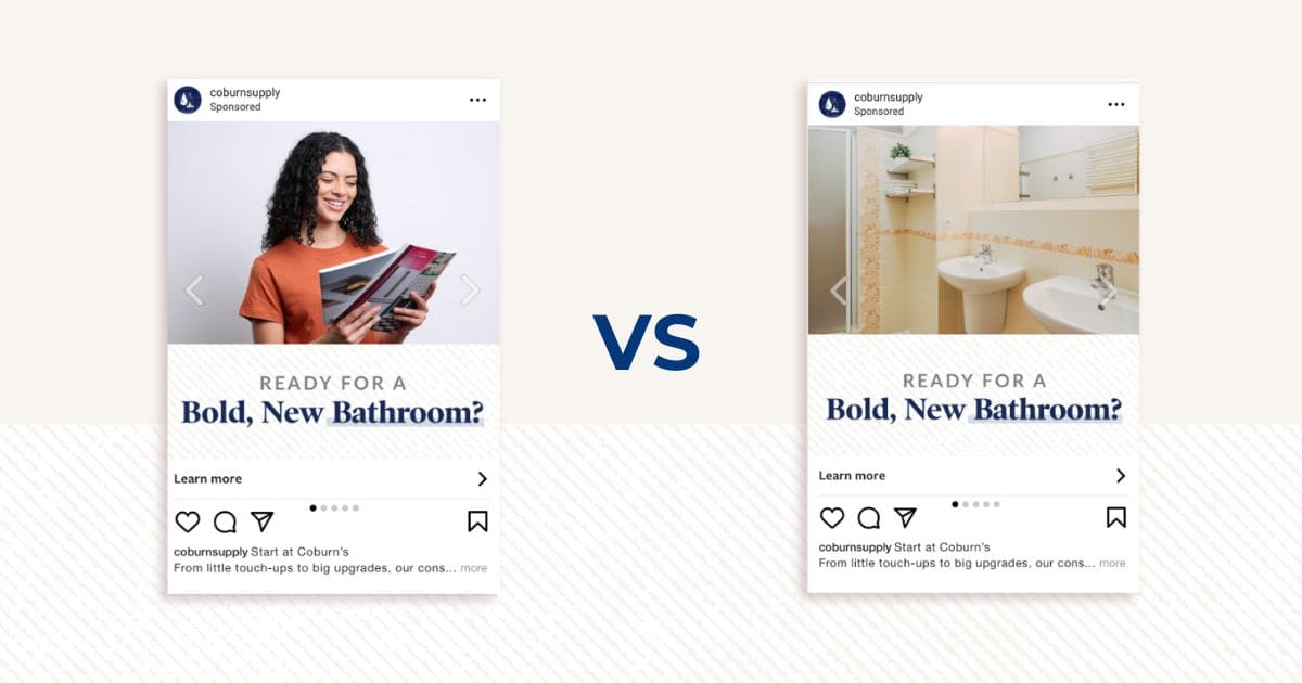 Using data-driven marketing strategies to A/B test cross-channel campaign performance. In this case, we tested people-centric vs. repair-centric photography styles